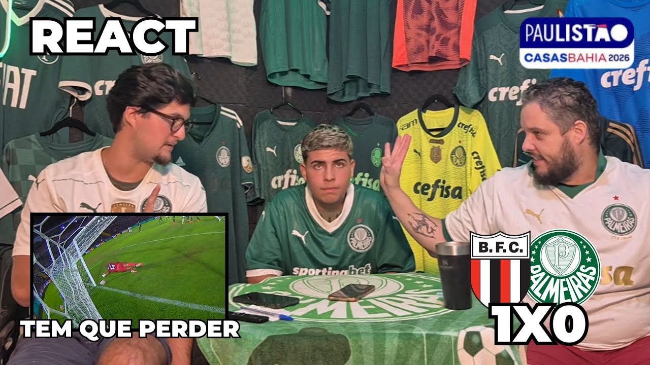 REACT BOTAFOGO-SP 1X0 PALMEIRAS | DESESPERADOR! TIME SEM ALMA E VAI PIORAR! PAULISTÃO 2026