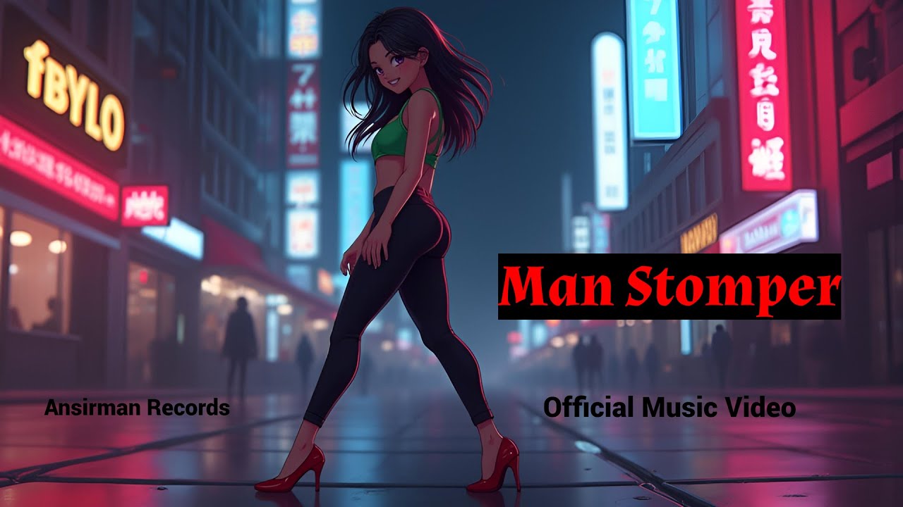 Man Stomper - Official Music Video | Confident Anime Girl Walks the Neon City 👠