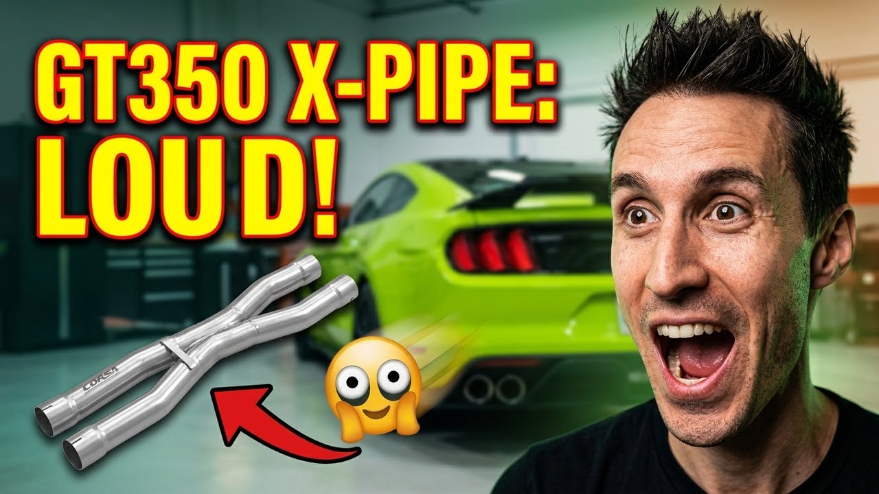 Shelby GT350 Corsa X Pipe Install! Exhaust Sound/Resonator Delete