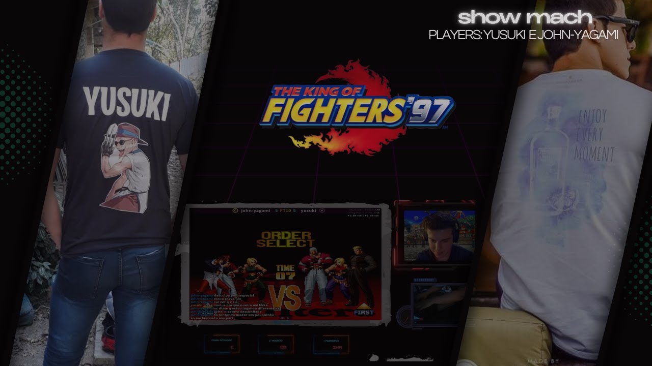 KOF 97 [FT10] John Yagami vs Yusuki e outros personagens (B,C,D...)