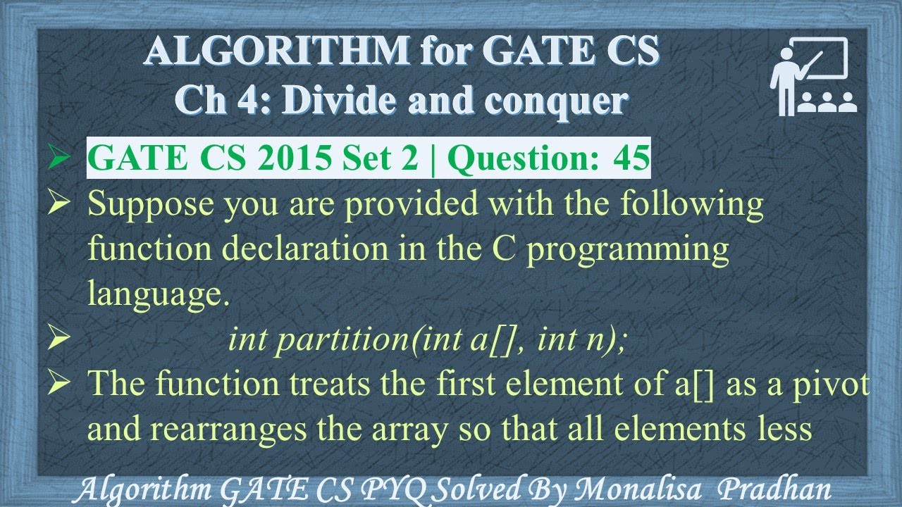 GATE CS 2015 Set 2|Q45:Suppose you are provided with the following function declaration in the C