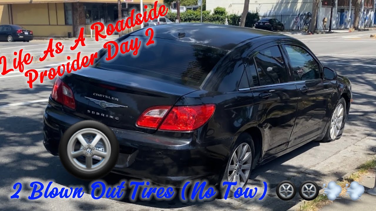 Life As A Roadside Provider Day 2 ✌️Blown Out Tires (No Tow) 🛞🛞💨