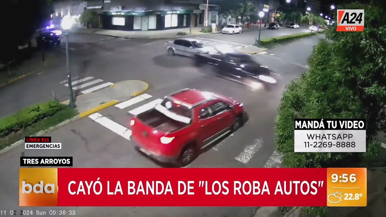 🚨 Tres Arroyos: Cayó una banda de tres menores roba autos