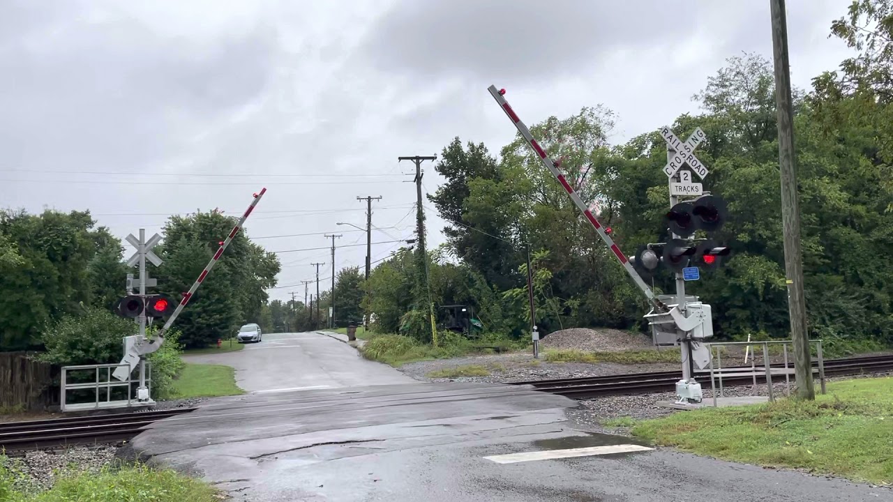 Caught a Union Pacific train at Waters Ave in the rain in Nashville, TN