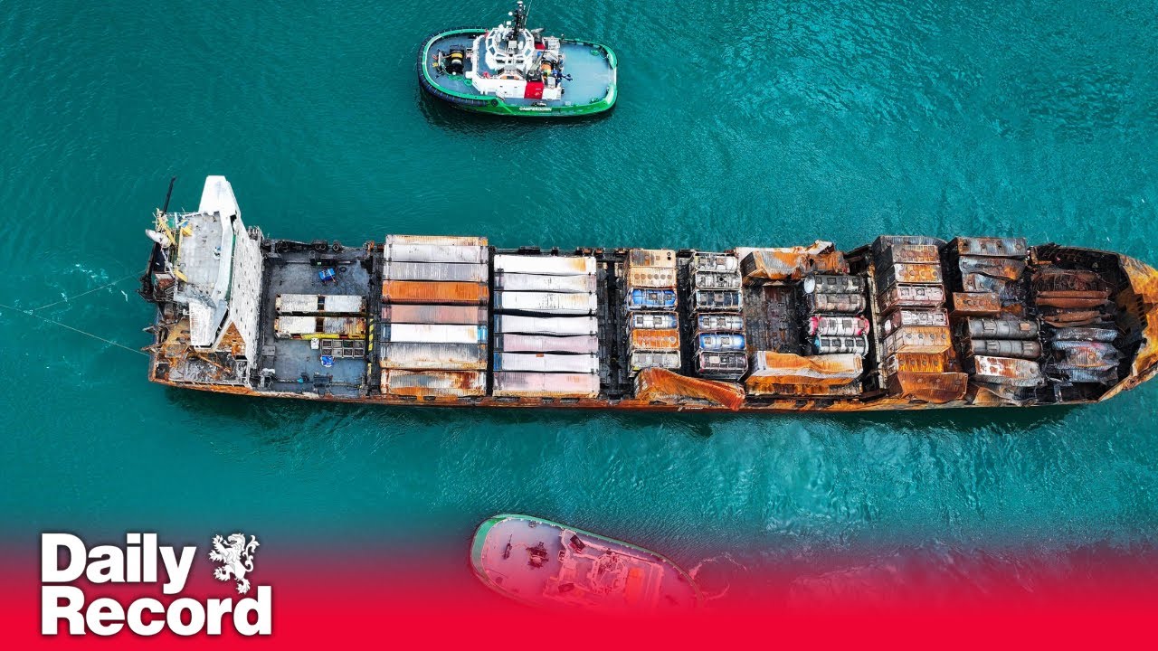 Container ship Solong damaged in North Sea collision arrives in Port of Aberdeen