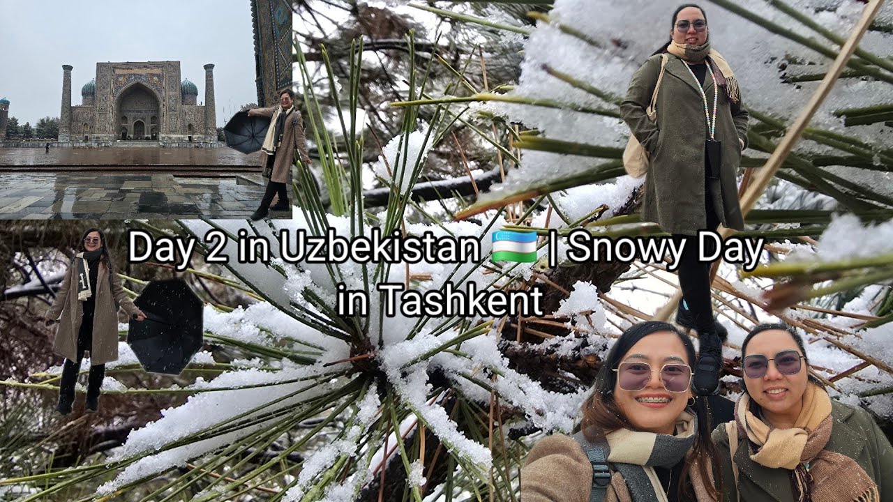 Day 2 in Uzbekistan 🇺🇿 | Snowy Day in Tashkent 