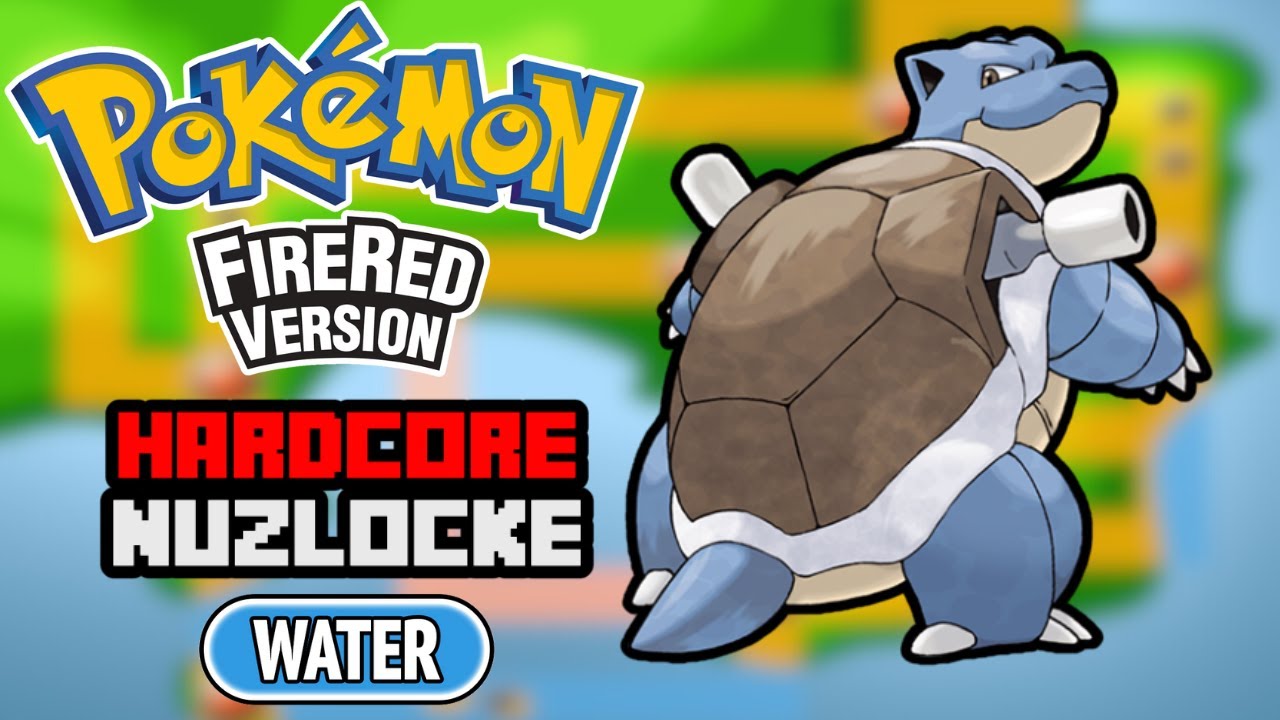 Pokemon FireRed Hardcore Nuzlocke — только вода (без предметов, без повышения уровня)