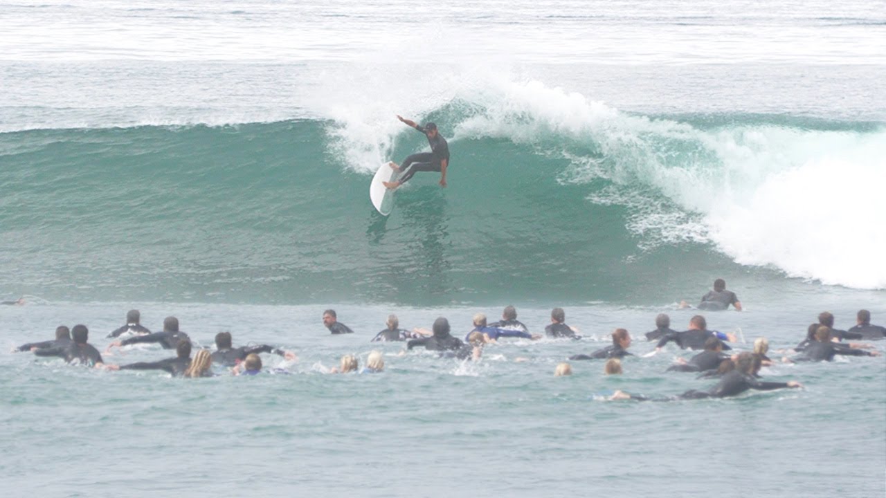 Pros shred Alternative surfboards and battle crowd at Lowers!