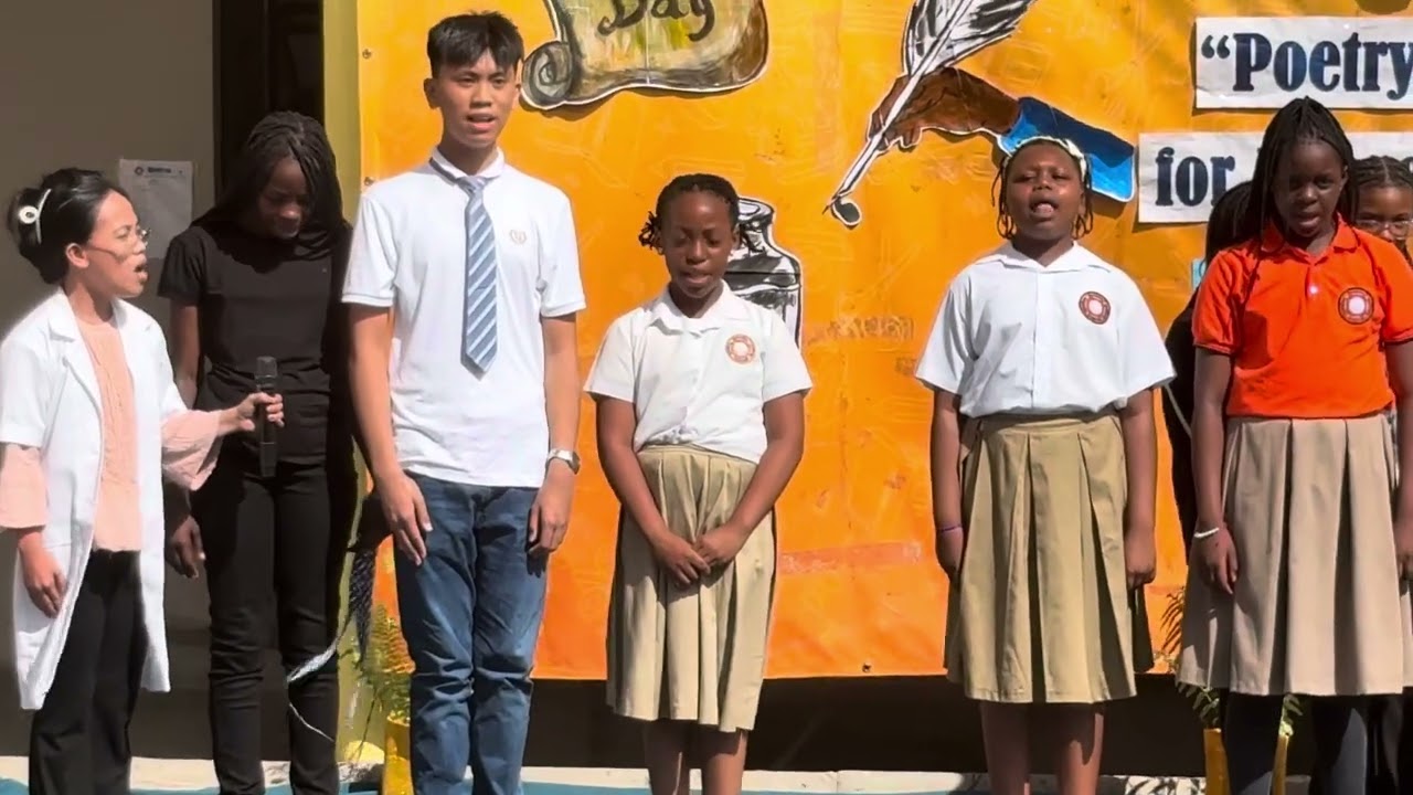 Woodrose International School- Matola Rio: Mozambique National Anthem | Poetry Day | Chorale group