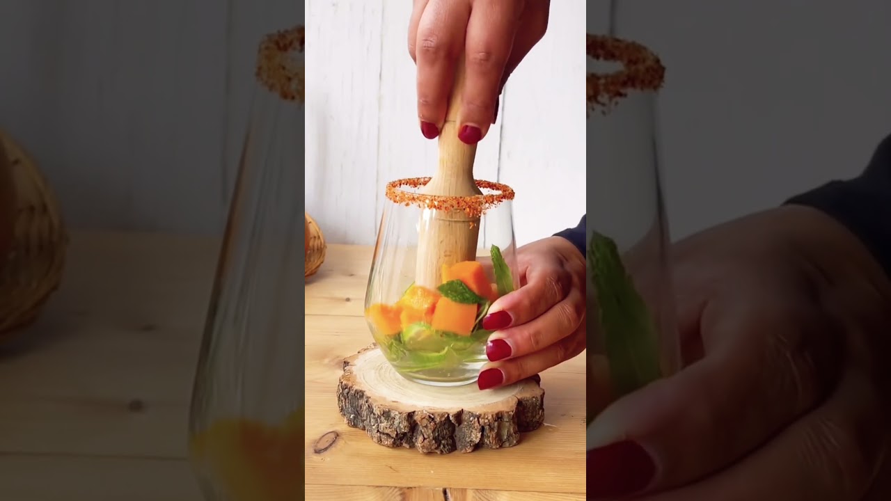 How to make a spicy mango mojito perfectly 😋🥭🥤 #shorts