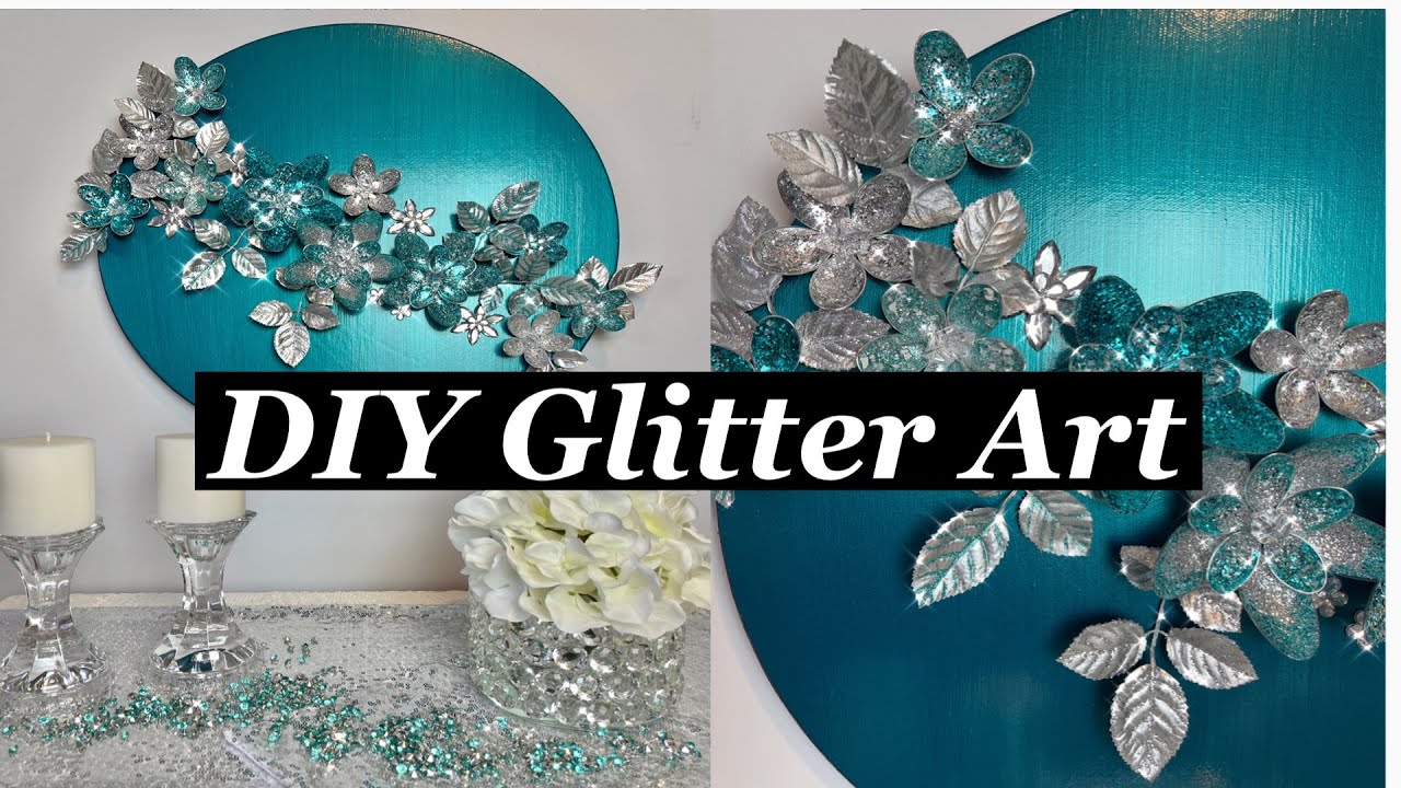 Easy DIY Glitter Art