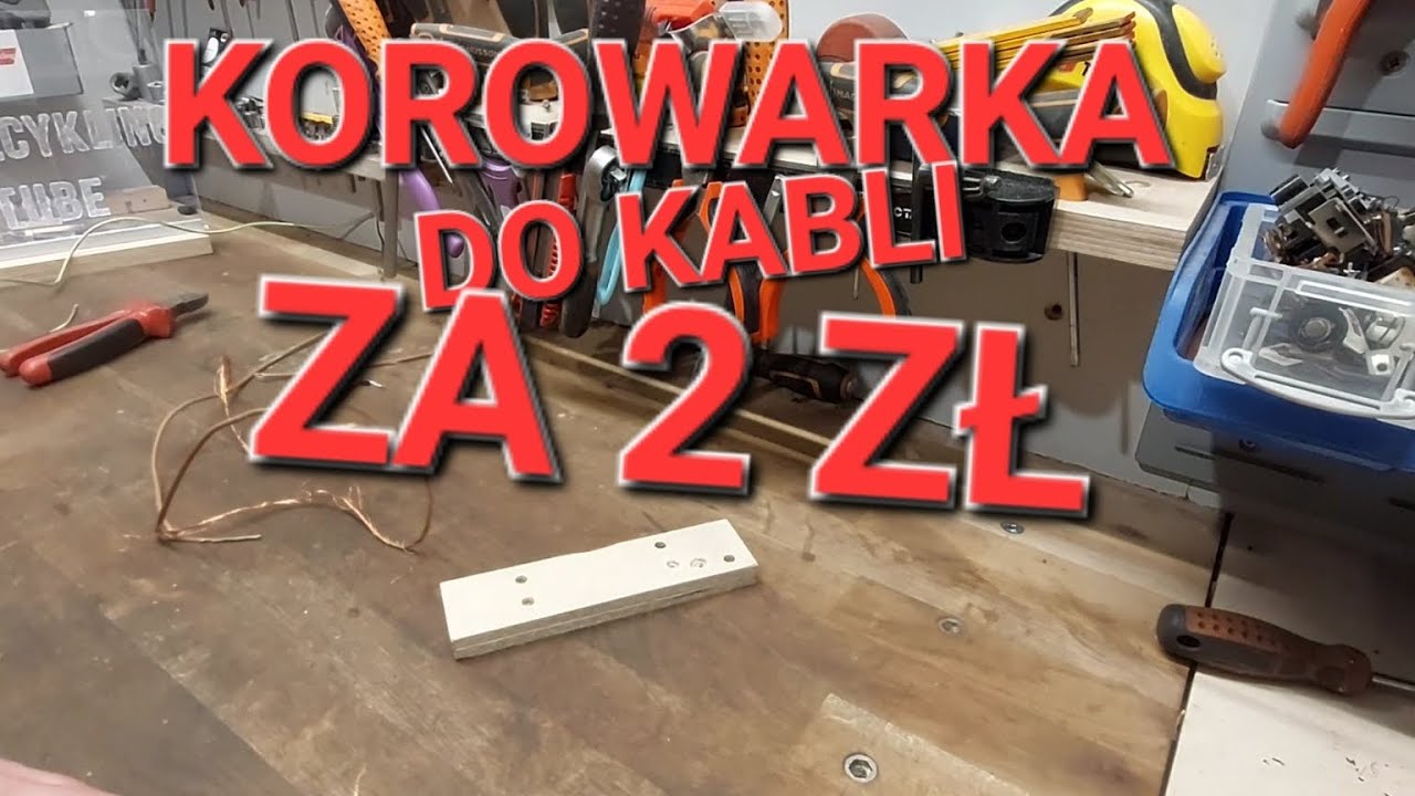 Korowarka do kabli za 2zł , jak zrobic. Zrób to sam,  Bastek #recykling