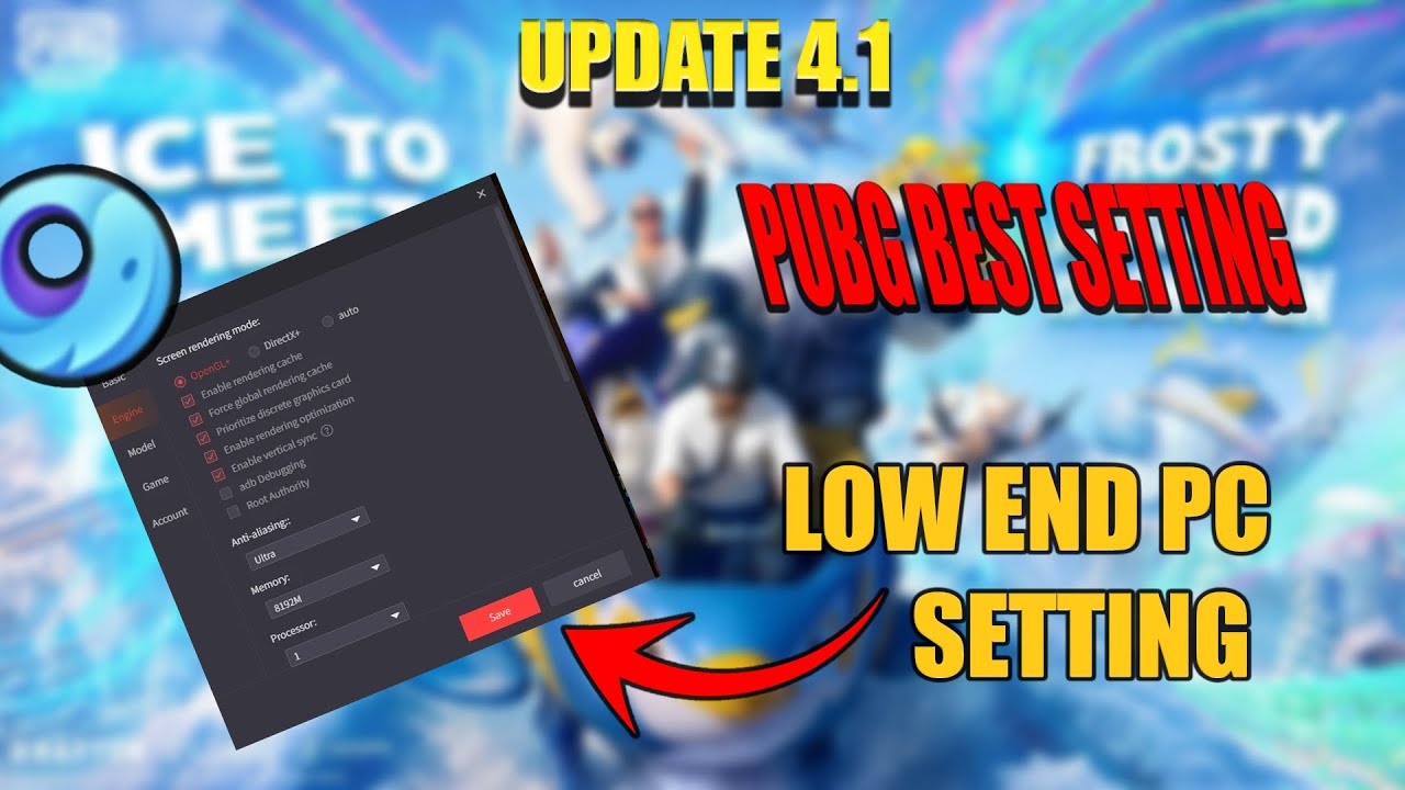4.1 Update | Gameloop Lag Fix 2025 | Settings for Gameloop | Emulator Low End Pc | Pubg Mobile