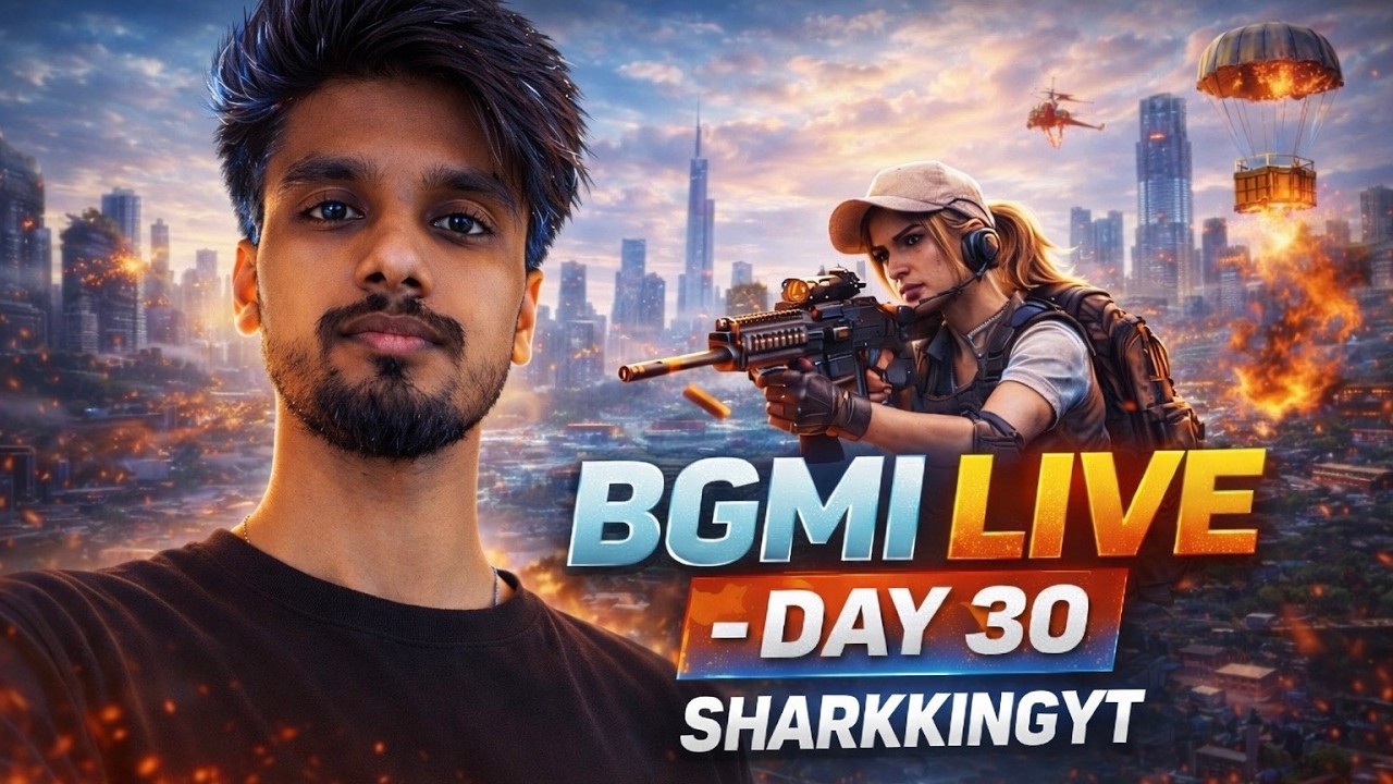 🔥 BGMI LIVE Day 30 | Aaj Tabaahi Machegi! | SHARKKINGYT | 365 Days Challenge