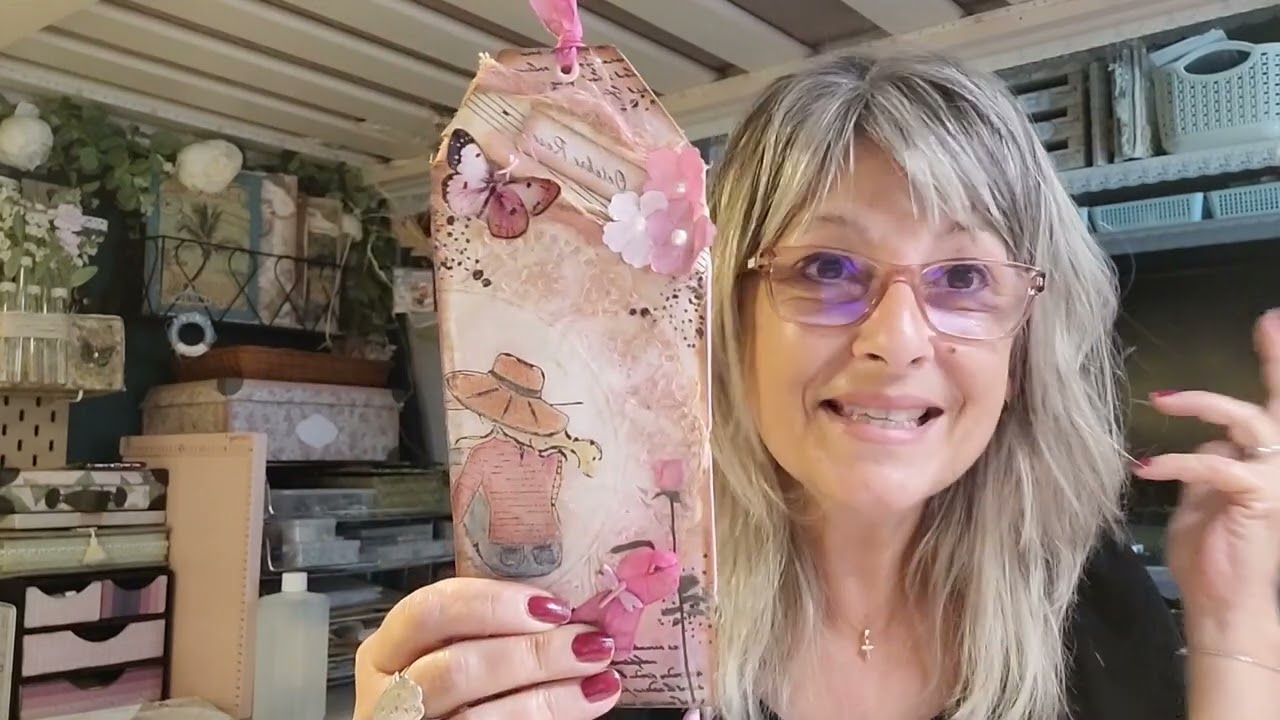 (203) - Pour un sourire ... Marque-Pages Octobre Rose - Défi Institut Curie !