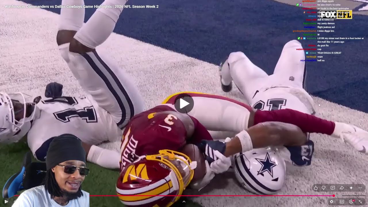 FlightReacts To Washington Commanders vs Dallas Cowboys Game Highlights | 2026 NFL Season Week 2!