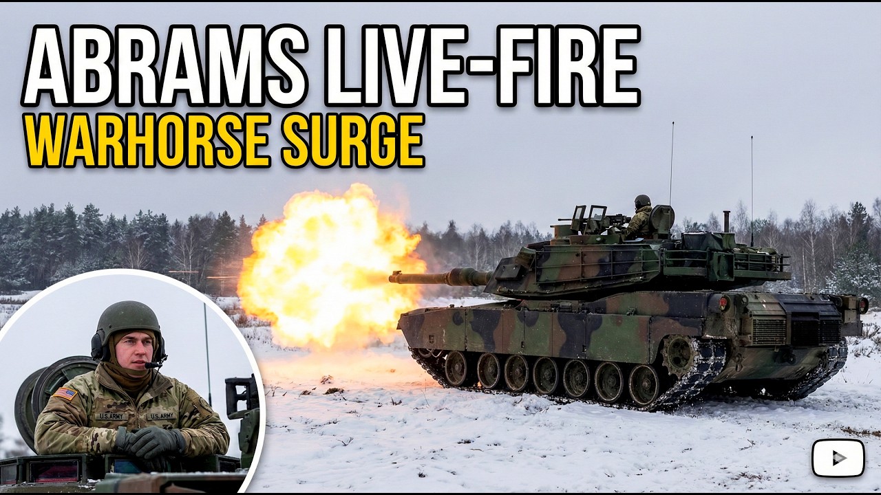 M1A2 Abrams Live-Fire Exercise | Operation Warhorse Surge 2026