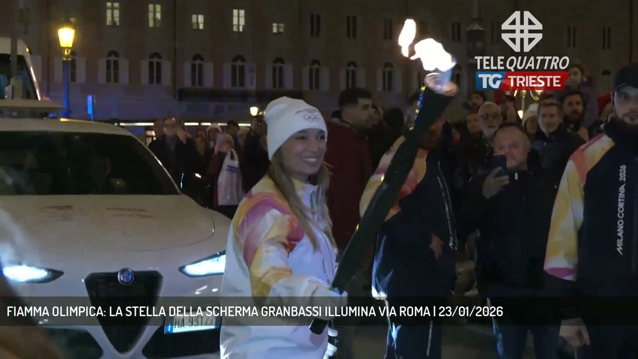 FIAMMA OLIMPICA: LA STELLA DELLA SCHERMA GRANBASSI ILLUMINA VIA ROMA | 23/01/2026