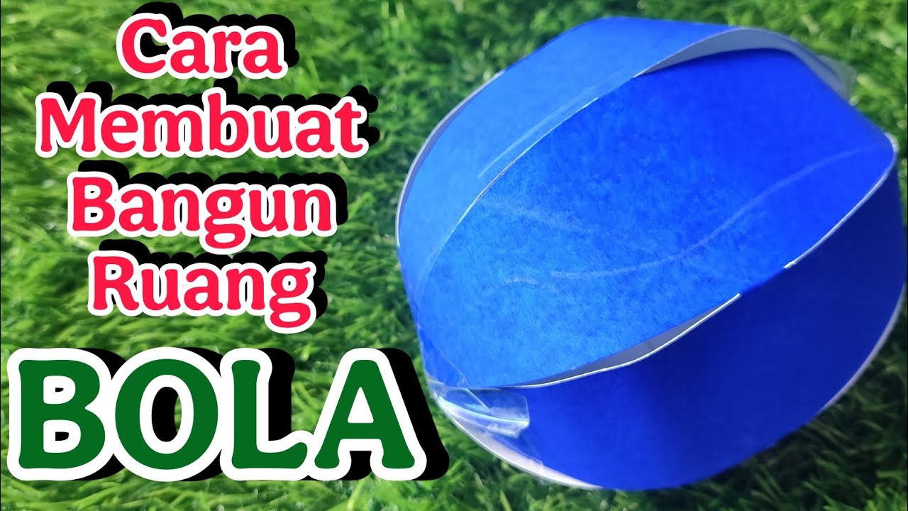 MUDAH‼️Cara Membuat Bangun Ruang Bola || Jaring-jaring Bola