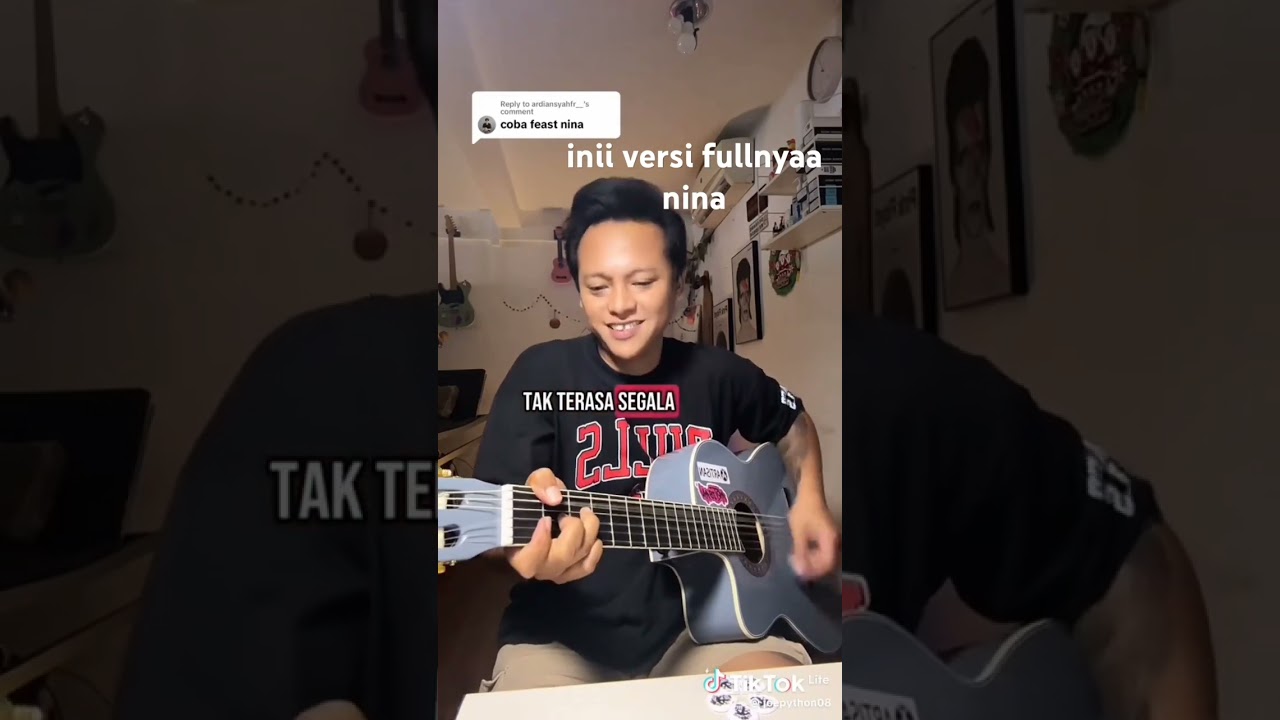 NINA VERSI FULL JOEPYTON#guitar #feast #nina #ytshorts #music