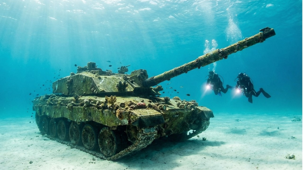 Unbelievable Transformation: Rusty Ocean Tank to Brand New Challenger 2 Tank Destroyed