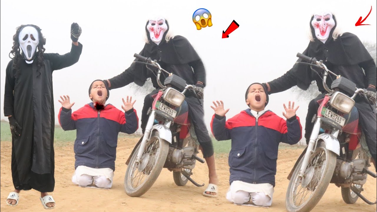 Ghost Face Vs school boy 💀|| Horror \\ 👻👻#viral #viralvideo #comedybhoot