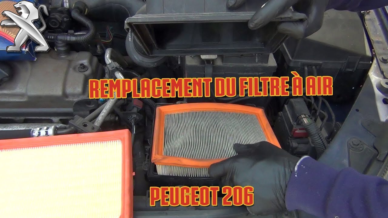 Remplacement du filtre à air - [Peugeot 206]