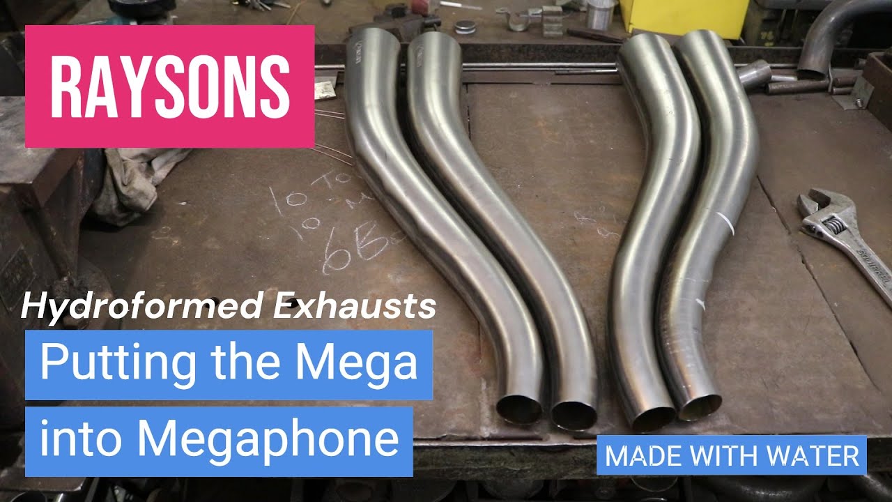 Hydroformed Megaphone Exhausts for your Custom DIY Motorcycle Builds, to make it look like a GP Bike