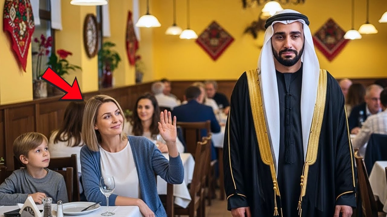 SAMOTNY ARABSKI MILIARDER NIE ZNALAZŁ STOLIKA NA KONIEC ROKU — AŻ SAMOTNA MATKA SKINĘŁA DO NIEGO I…