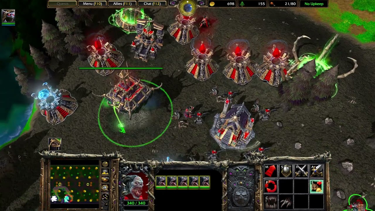 Warcraft 3: Undead Vs Humans And Orcs
