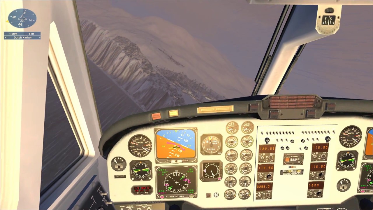 FSX Mission Dutch Harbor Approach (autopilot)