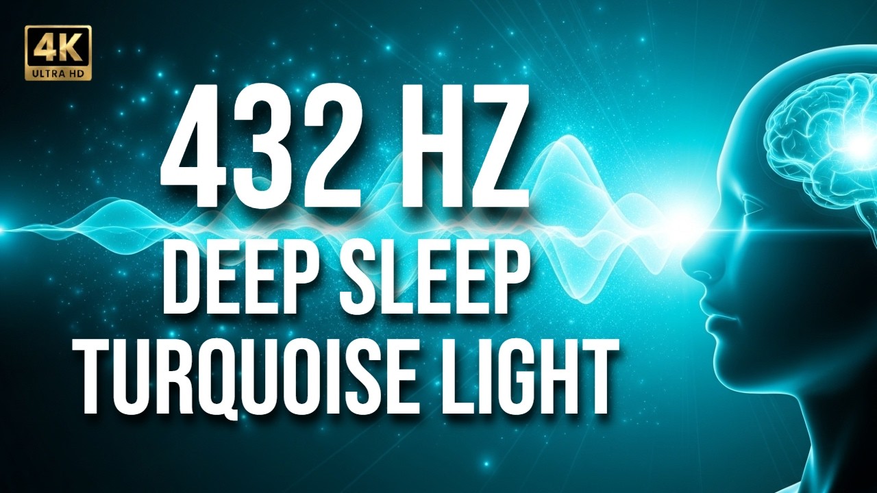 Deep Sleep Device 432Hz Harmonic Frequency + Turquoise Light Chromotherapy 8 hours