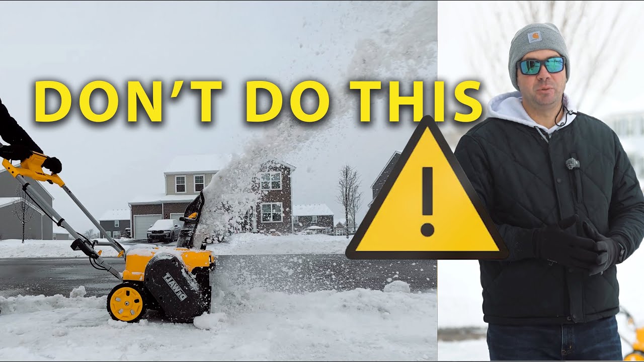 I Made a Costly DEWALT Snow Blower Mistake