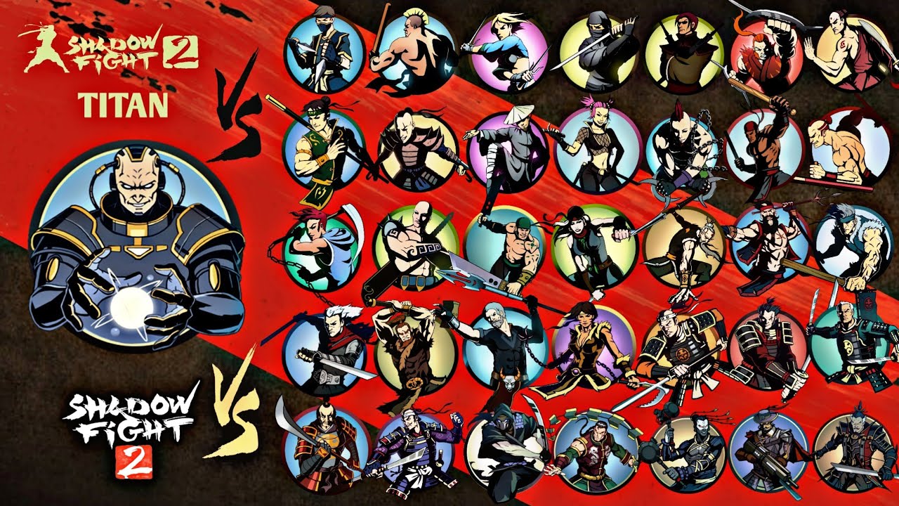 Shadow Fight 2 | Titan vs All Bodyguards