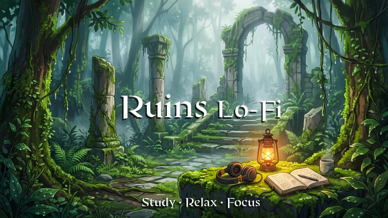 Misty Jungle Temple ✨ Peaceful Lo-Fi Chill & Focus Music