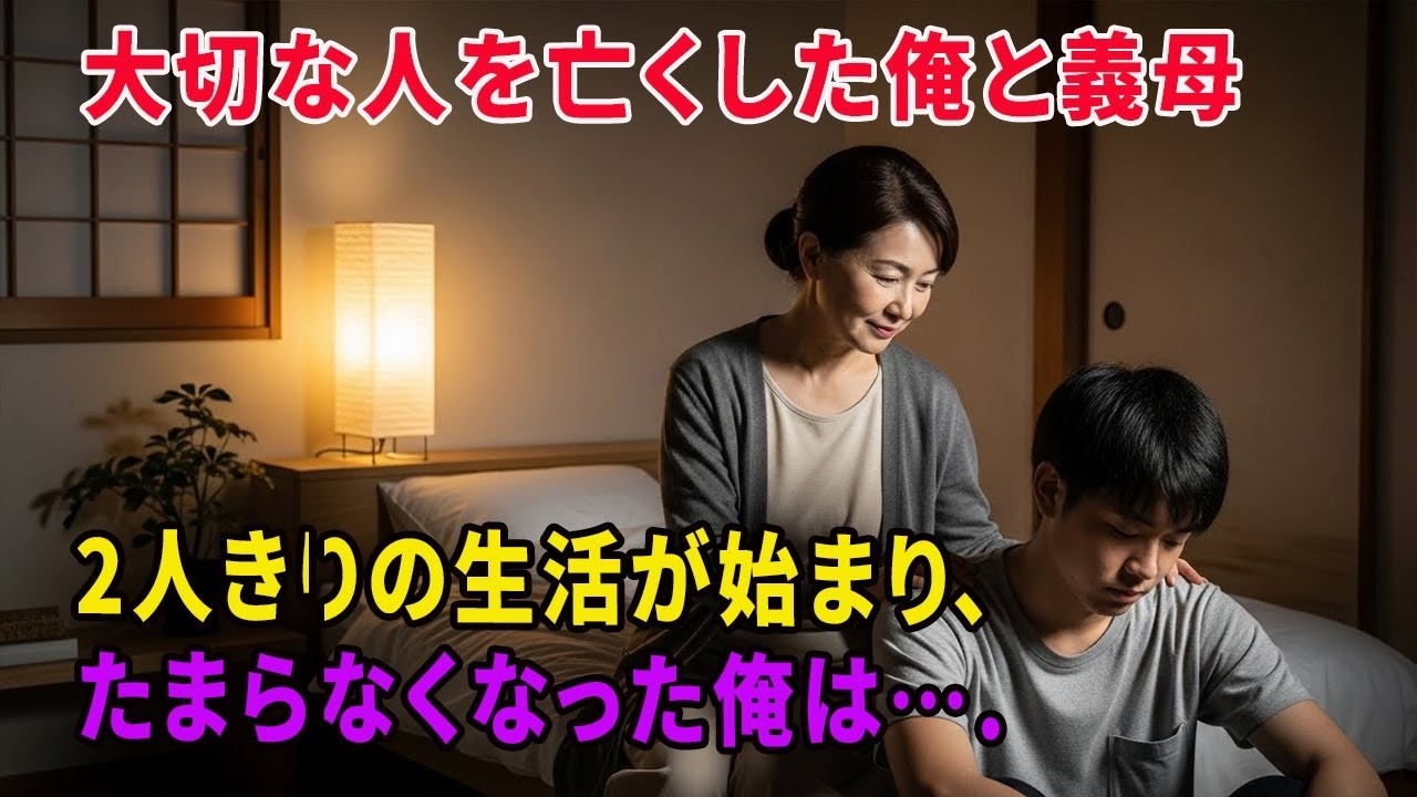 大切な人を亡くした俺と義母。2人きりの生活が始まり、たまらなくなった俺は…