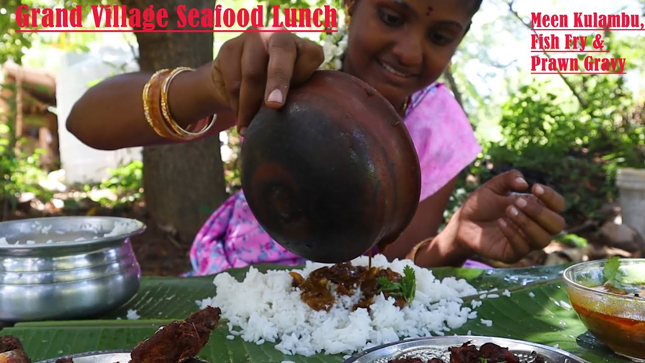 Grand Village Seafood Lunch: Meen Kulambu, Fish Fry & Prawn Gravy