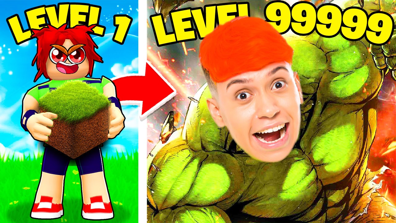 GANHEI PODERES ELEMENTAIS DE GRAMA E VENTO PARA LUTAR NO ROBLOX!!