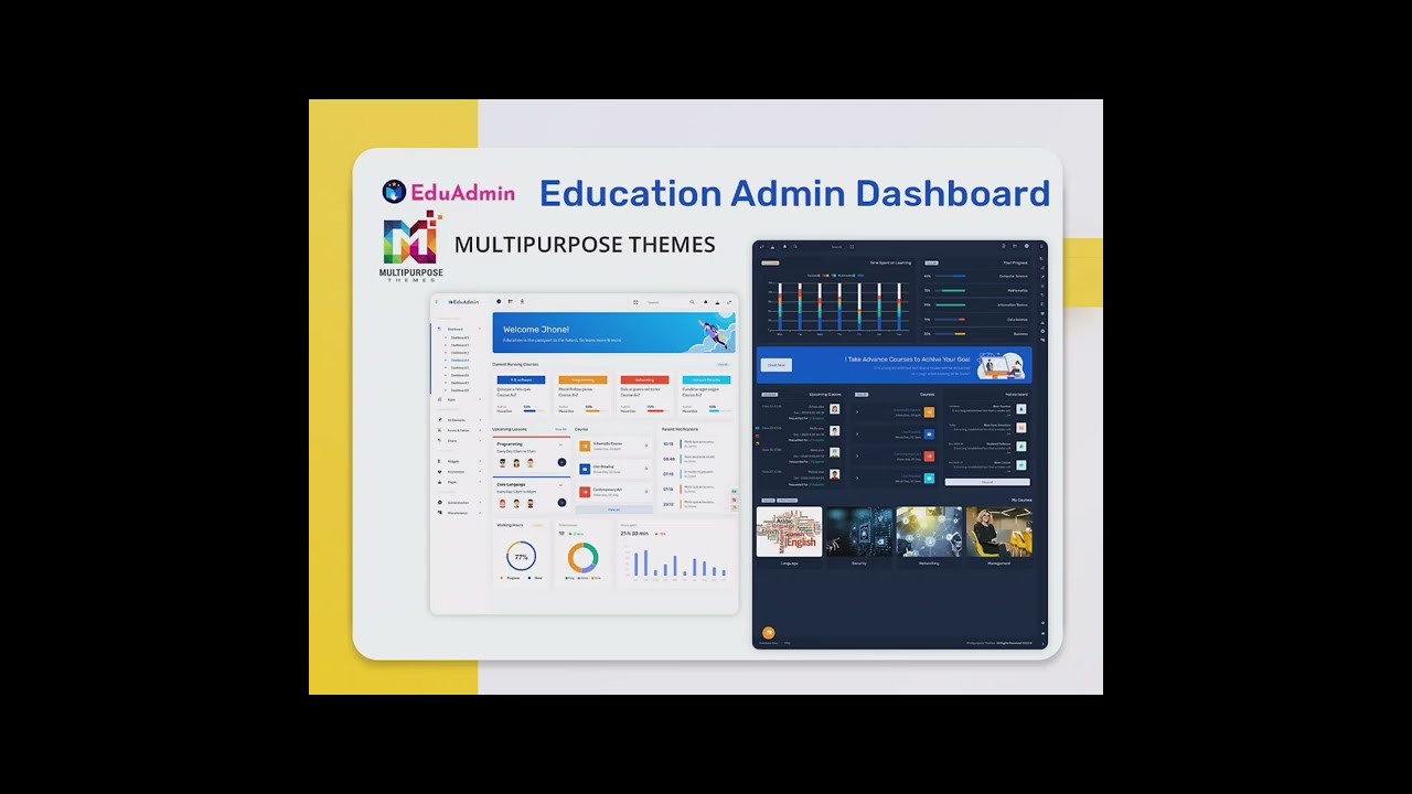 Education Horizontal Bootstrap 5 Dashboard Admin Template