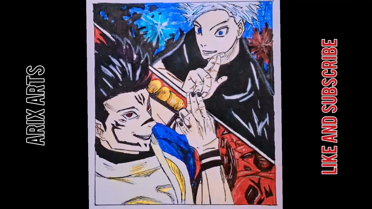 I Tried Drawing Gojo vs Sukuna..The Ending Is CRAZY 💀🔥 