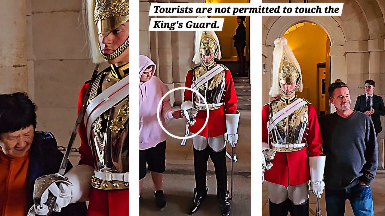 Tourists are NOT permitted to TOUCH the King's Guard. Today, bosses expect important visitors