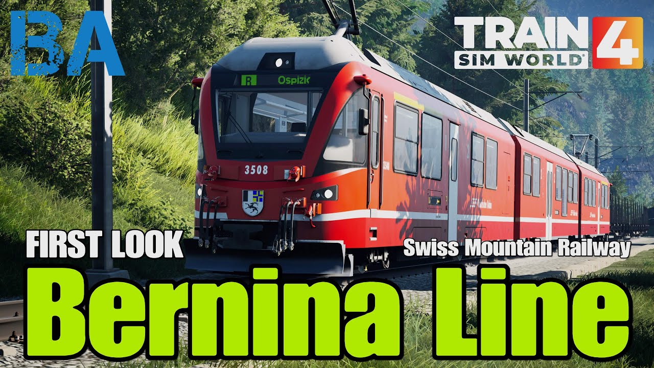 ПЕРВЫЙ ВЗГЛЯД НА ЛИНИЮ BERNINA — Швейцарская горная железная дорога — Rivet Games — Train Sim Wor...