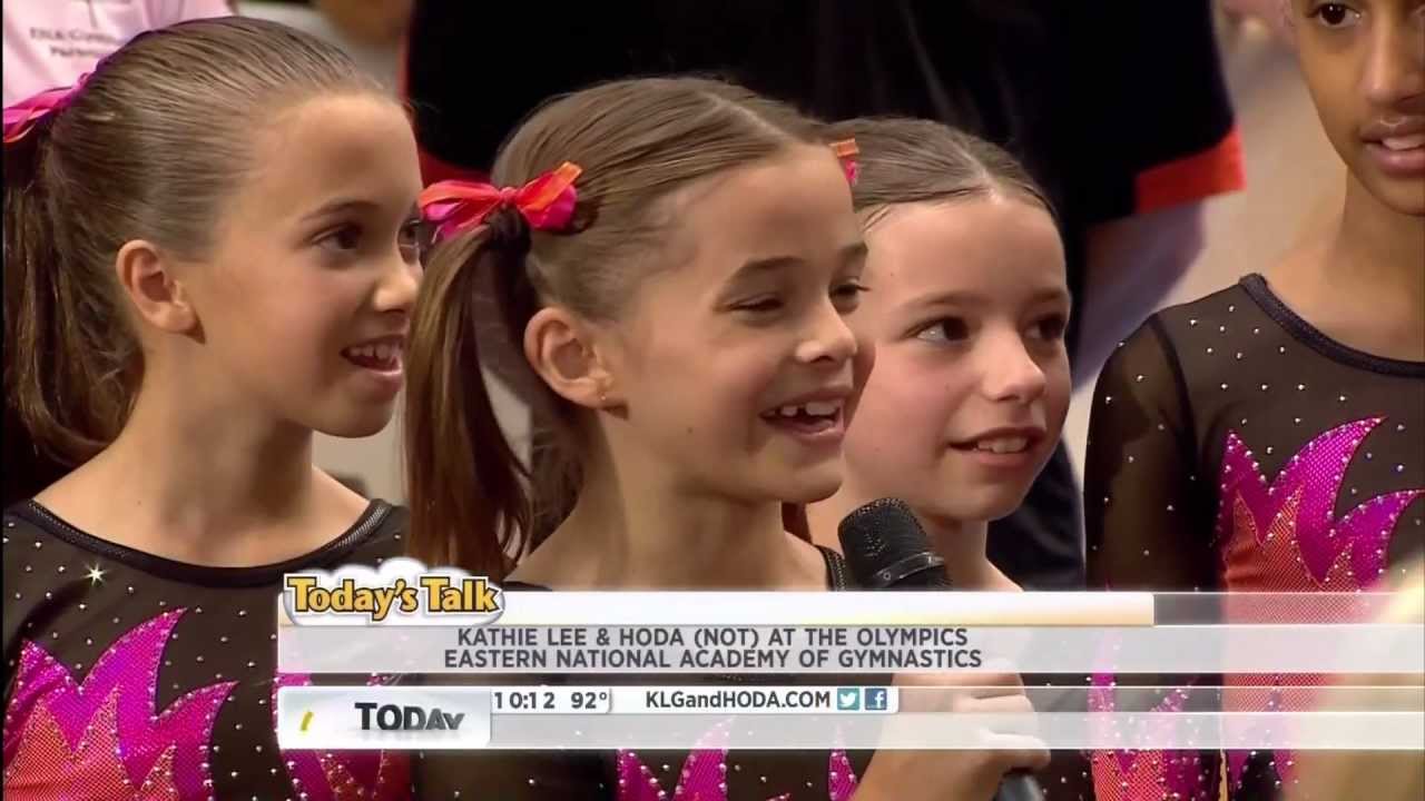 OLIVIA DUNNE - 9 - & JR. GYMNASTS FOR 2,020 OLYMPICS - INTERVIEW - 2,012