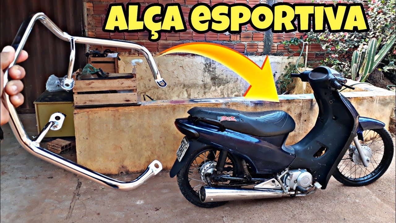 alça traseira esportiva alta honda biz 100