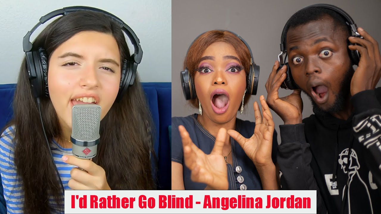 OUR FIRST TIME HEARING I'd Rather Go Blind - Angelina Jordan REACTION!!!😱