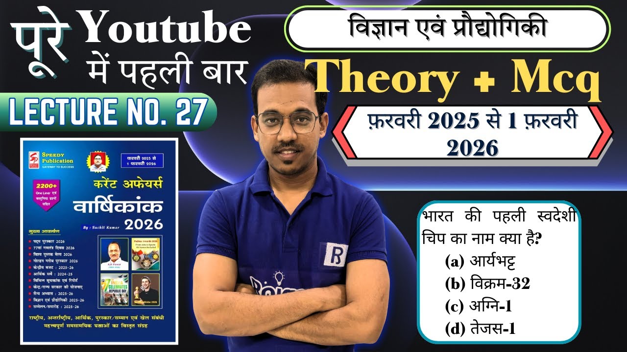 विज्ञान एवं प्रौद्योगिकी | Speedy Current Affairs | Page by Page | Theory + MCQ
