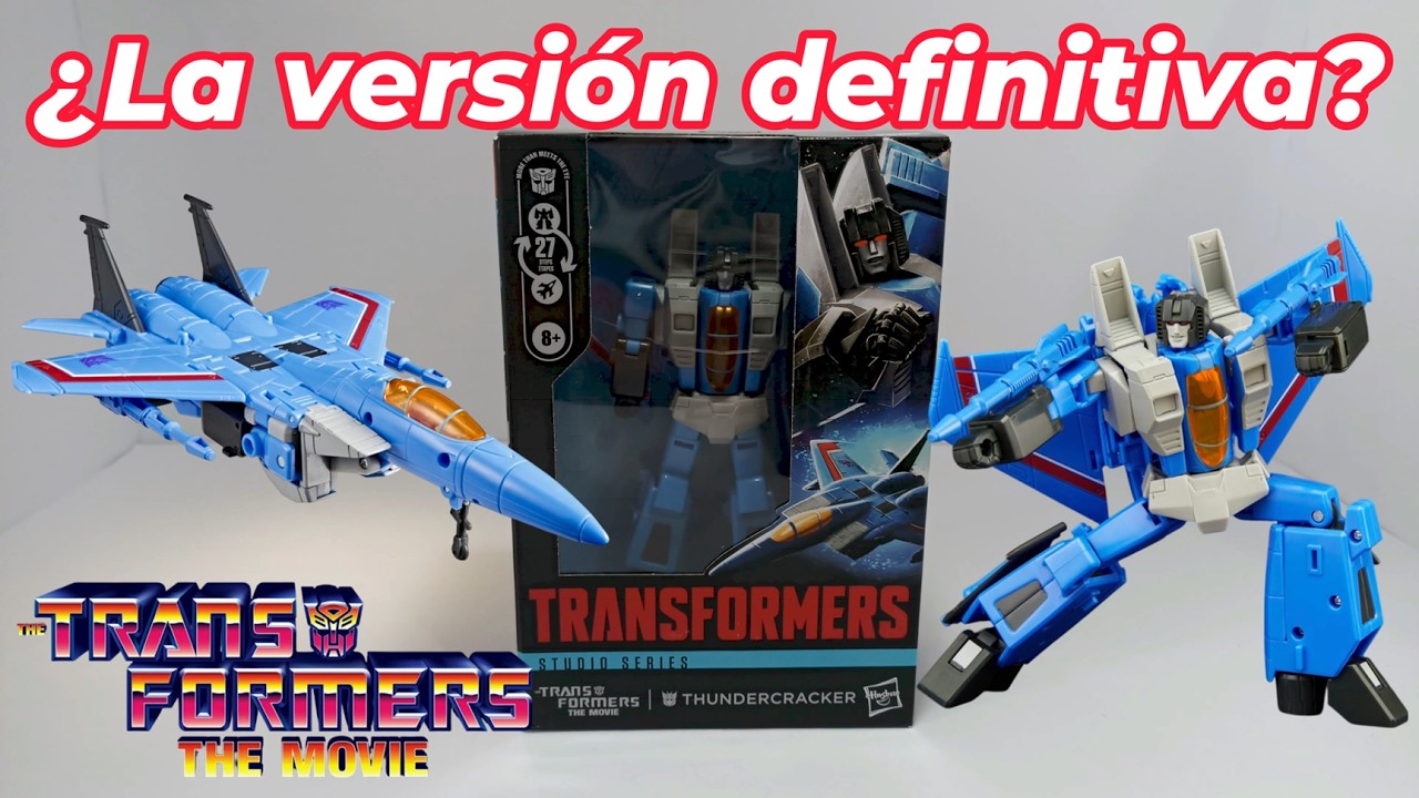 Transformers Studio Series 86 Thundercracker Unboxing Análisis vs WFC Transformación Español Latino