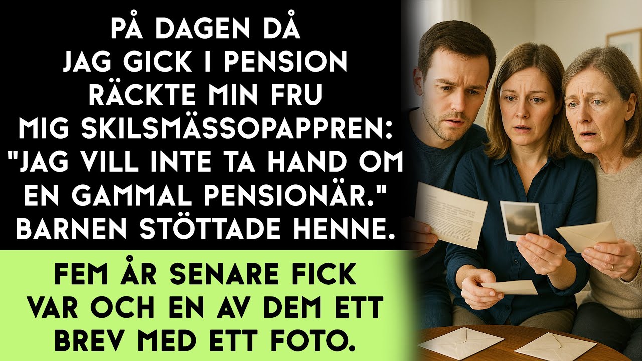 Vi firade min pensionering... tills min fru tog fram det gula kuvertet