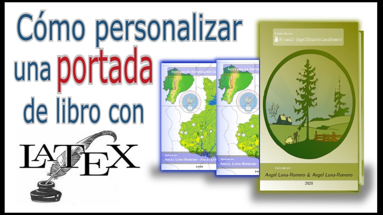 ¿Cómo personalizar la portada de libro en LaTeX? 2020