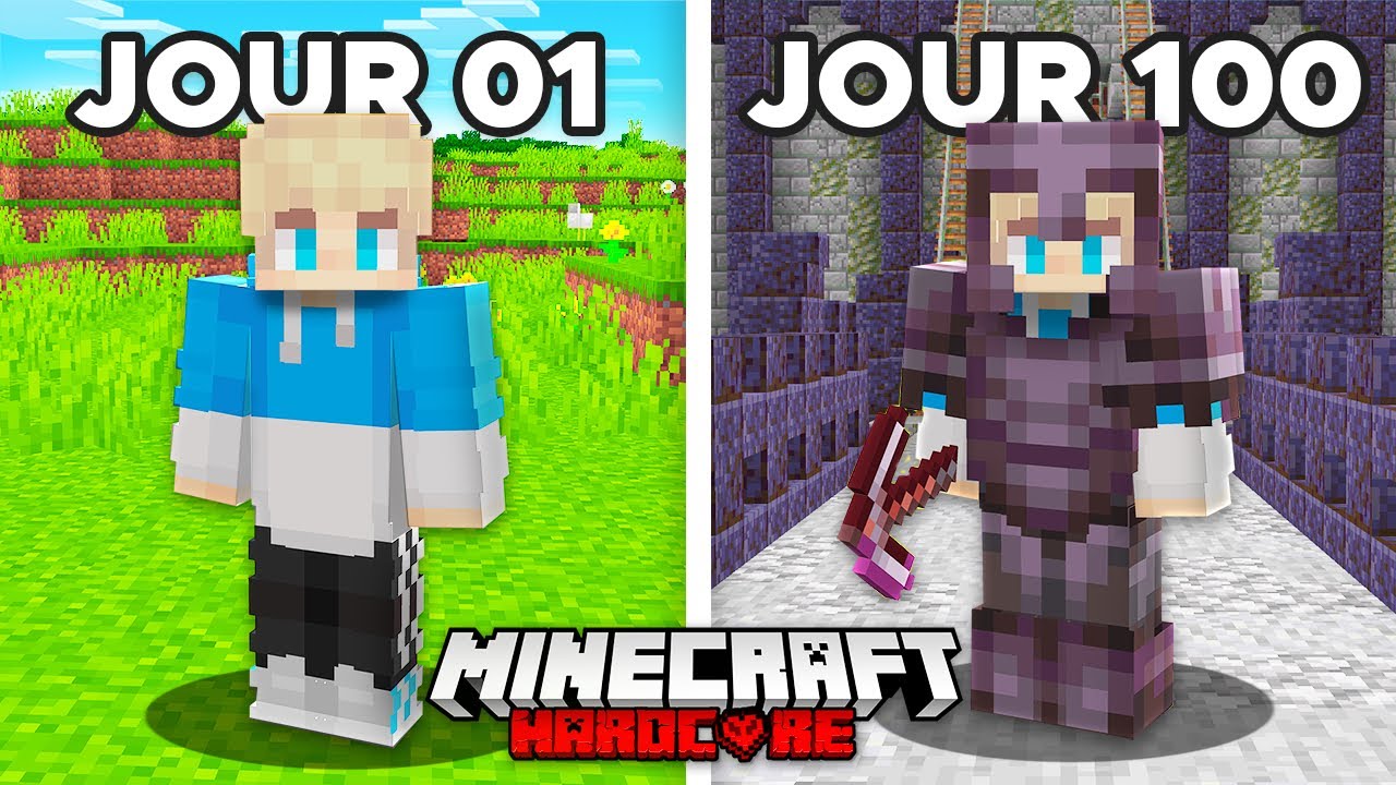 J'ai surv&eacute;cu 100 Jours dans Minecraft Hardcore 1.20.. [ Film ]